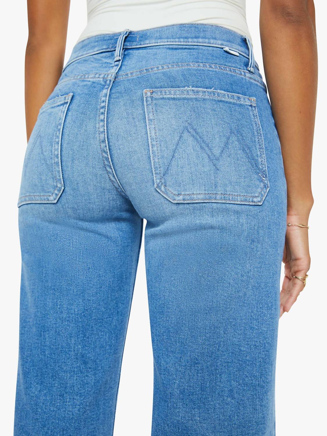 Mother - Patch Pocket Mid Rise Maven Ankle Jean