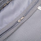 4-Piece PP Spinner Wheel Luggage Set with Cosmetic Case, Light Gray