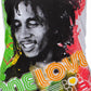 Bob Marley - Women's Tri-color Paint Streaks Juniors Tube Top