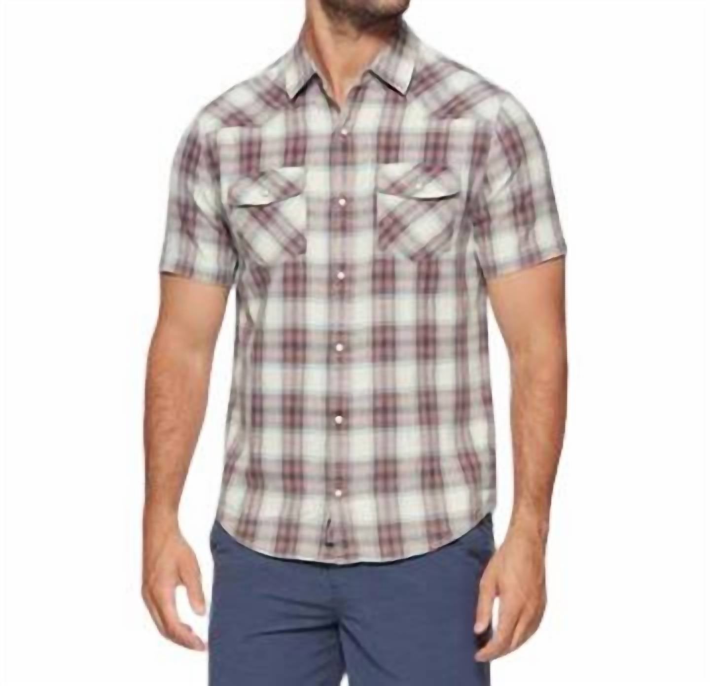 Flags & Anthem - Landrum SS Vintage Wash Western Pearl Snap
