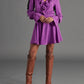Steve Madden - Farron V-neck Long-sleeve Ruffle Dress