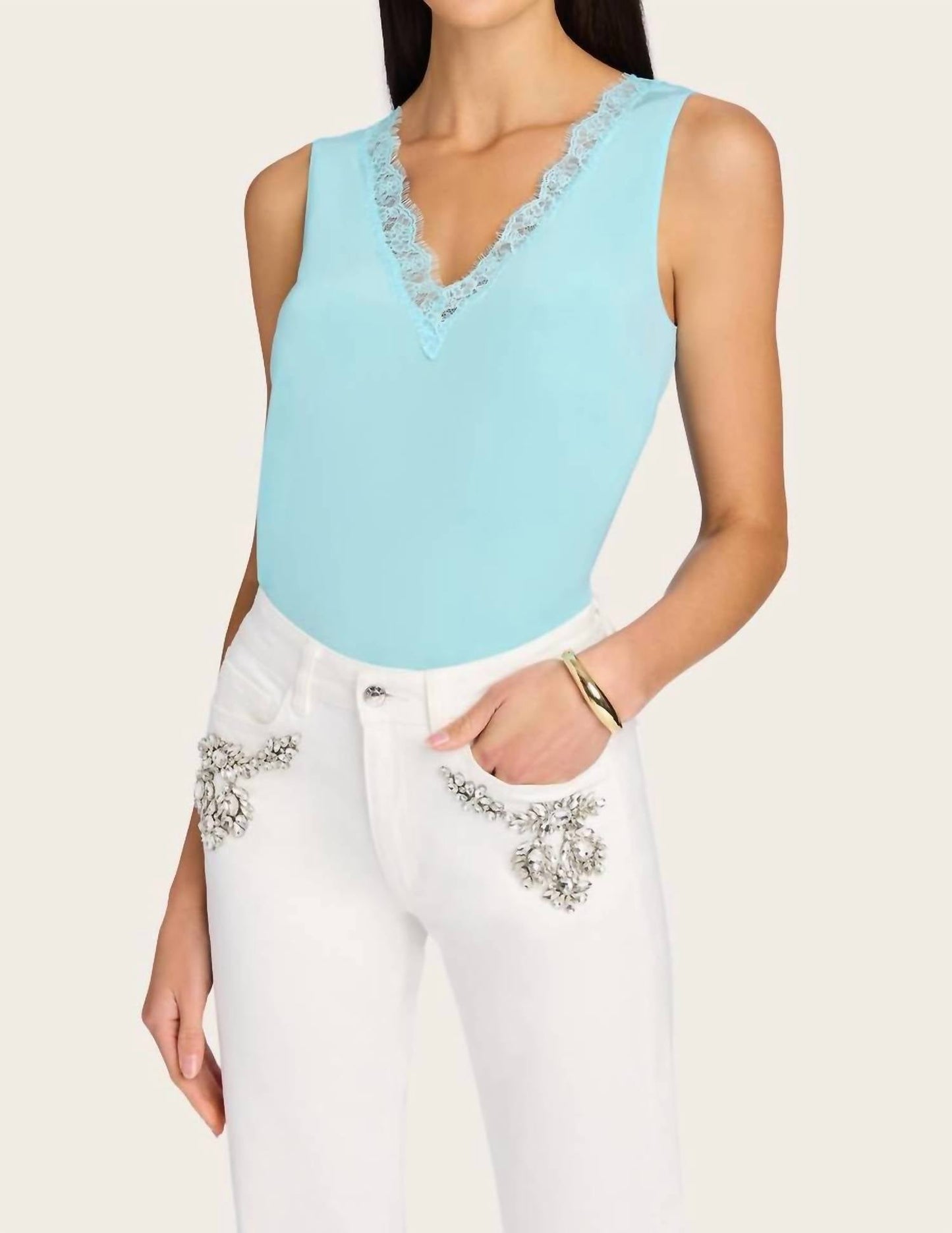 Generation Love - Marie Lace Combo Tank Top