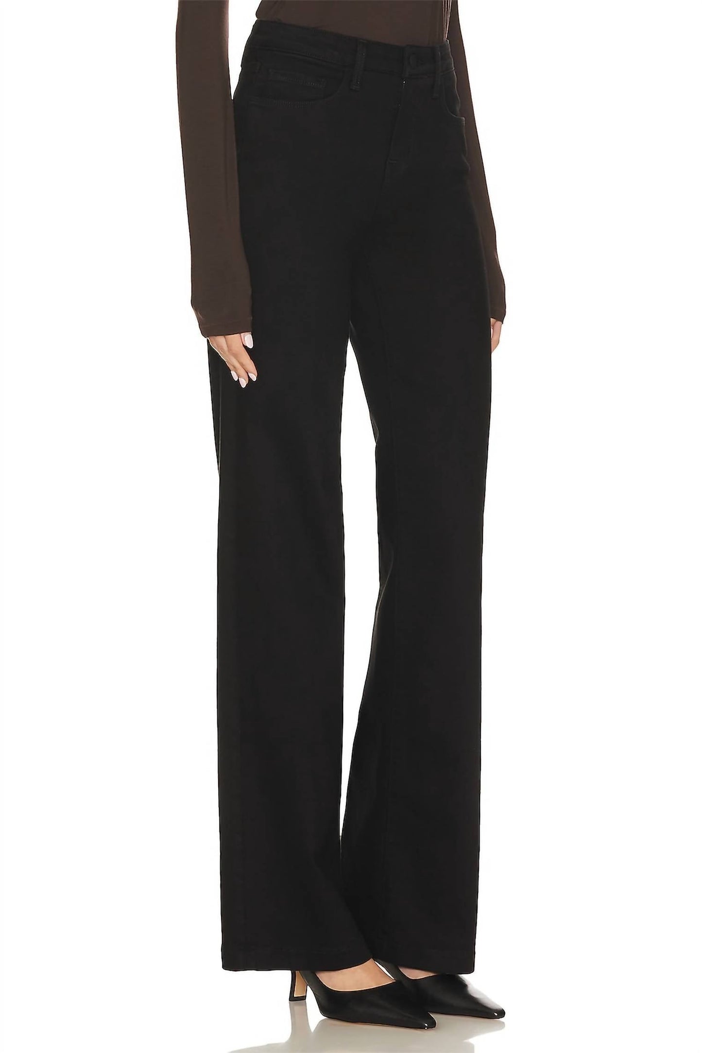 L'Agence - Clayton High Rise Wide Leg Jeans