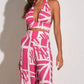 Elan - Criss Cross Halter Top
