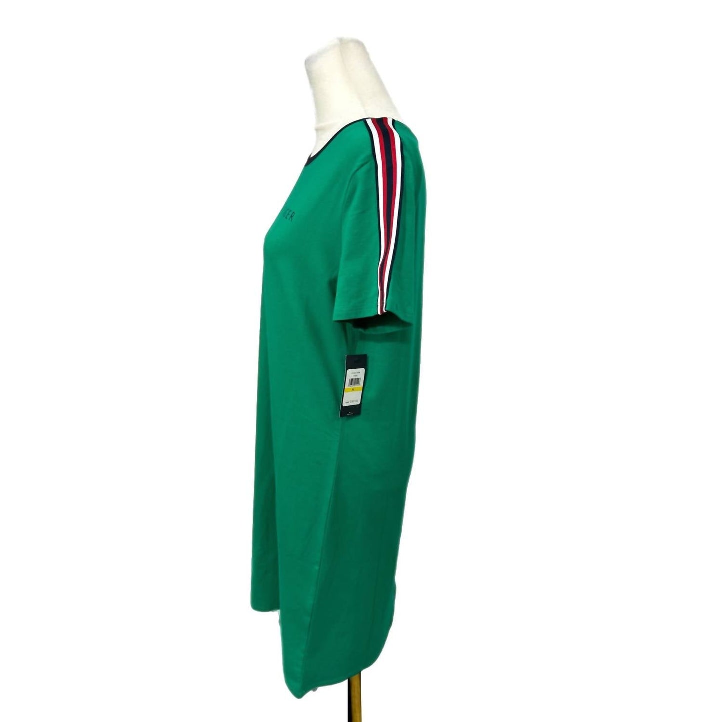 Tommy Hilfiger - Preppy T Shirt Dress Short Sleeve Stripe Accent