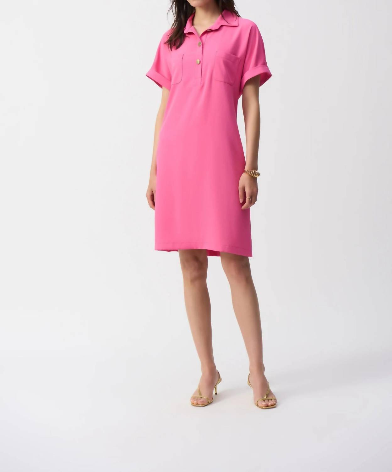 Joseph Ribkoff - Woven Polo Shirt Dress