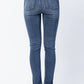 Judy Blue - High Waist Skinny Released Hem and Side Slit