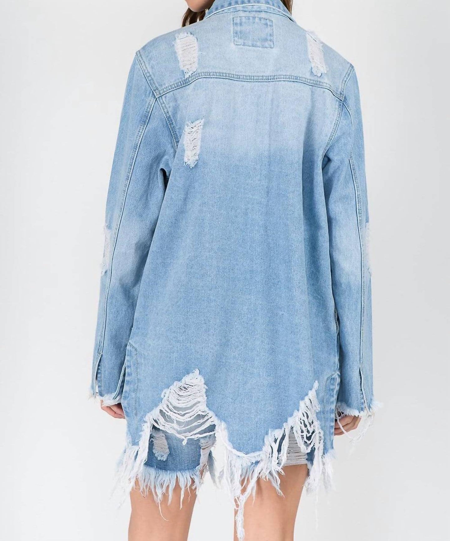 American Bazi - Chic Distressed Denim Jacket