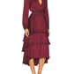 Steve Madden - Bei Tiered Long Sleeve Ruffle Dress