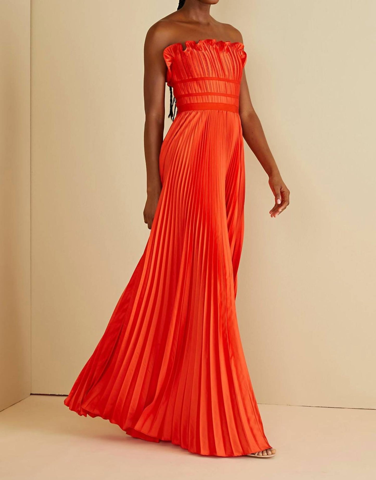 Amur - Women's Losey Ruffle Neck Gown