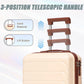 14'/20' 2-Piece Beige ABS Spinner Wheel Luggage Set