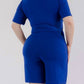 Karen T Design - Modern Wrap Romper With Tie Waist