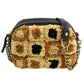 Tory Burch - Kira Straw Patchwork Crossbody Camera Bag