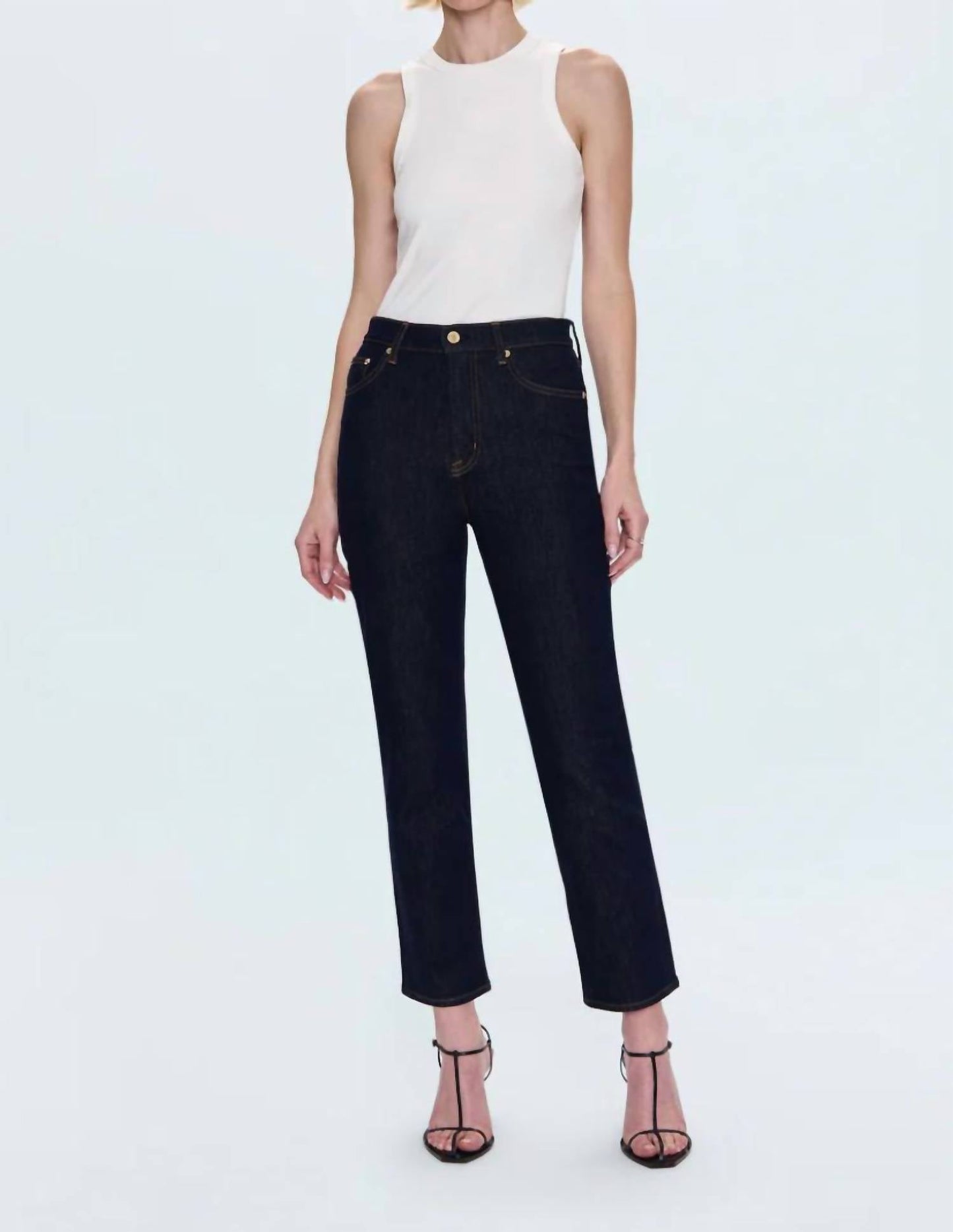 Pistola - Bri Ankle High Rise Slim Straight Leg Jeans