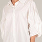 P.Cill - Poplin Balloon Sleeve Button Down Shirt