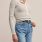 Z Supply - Stella Striped Modal Rib Henley Top