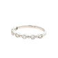 Aamiaa - 0.25 Carat Natural Diamond Bezel & Bar Band Ring - Size 6.5