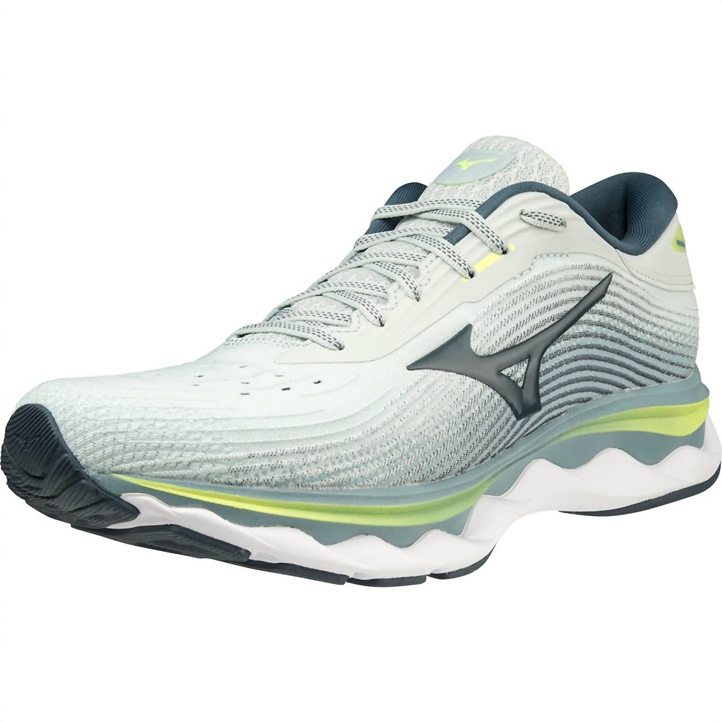 Mizuno - पुरुषों के वेव स्काई 5 रनिंग शूज़ - D/मीडियम चौड़ाई