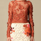 Valentino - Knit And Macramé Crewneck Sweater