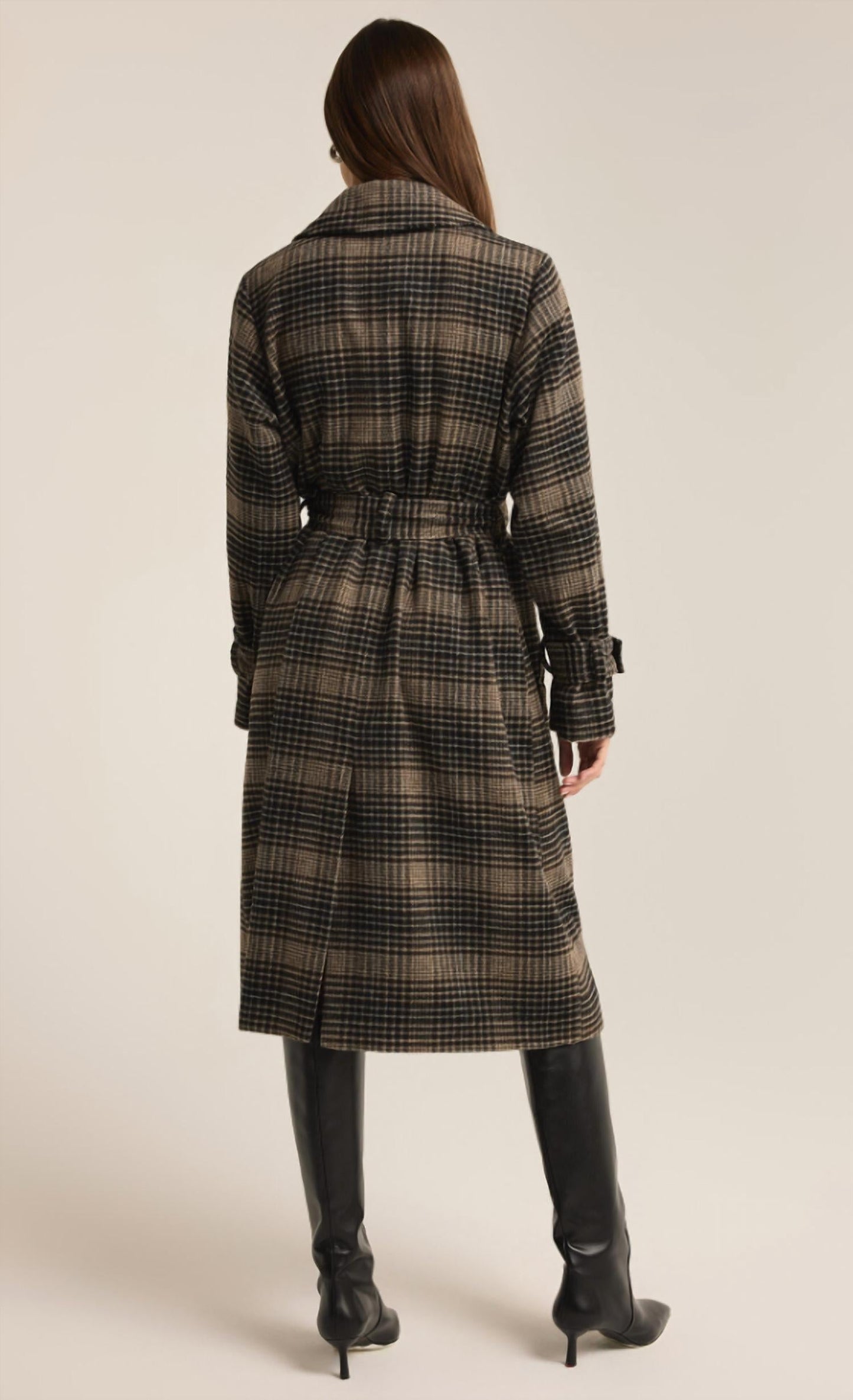 Z Supply - Women's Jackie Plaid Trench Coat