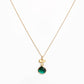 Avenue Chic - Women's Tiny Orchid Drop Pendant Necklace