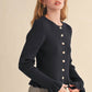 &Merci - Coquette Ribbed Cardigan