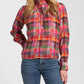 Apny - Ruffle Half Placket Blouse