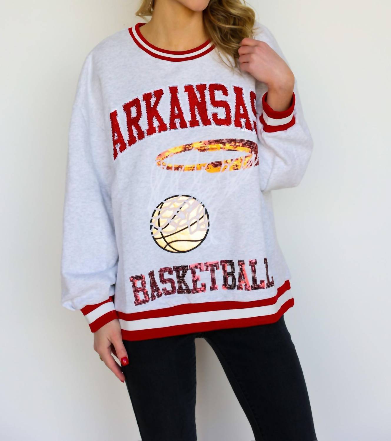 Queen Of Sparkles - Arkansas Basketball Sweatshirt