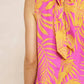 Entro - Tropical Leaf Print Halter Top
