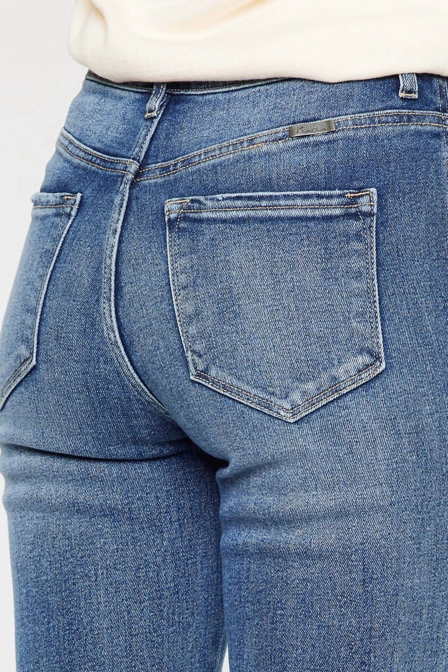 Kancan - High Rise Clean Hem Flare Jeans