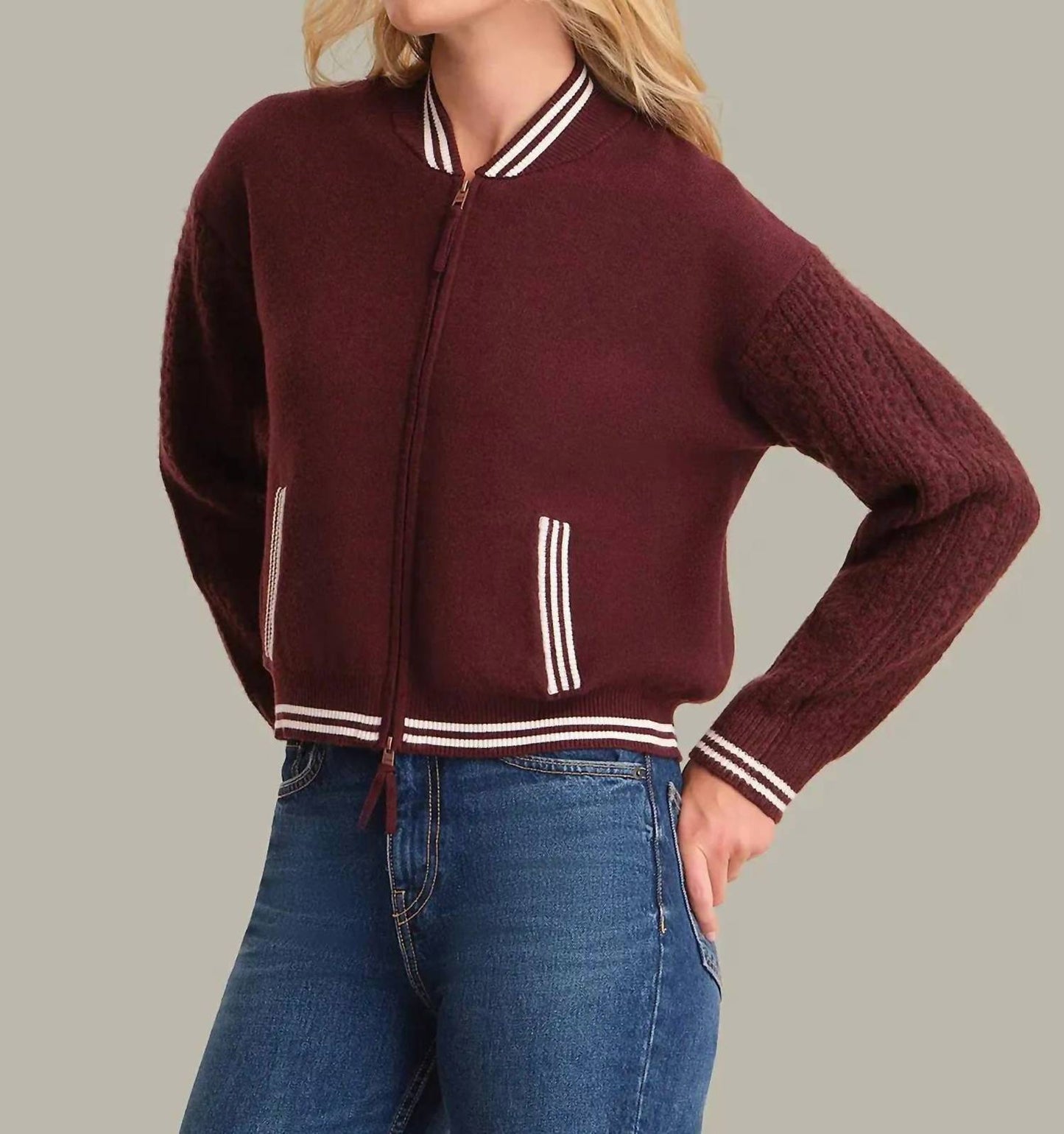 525 America - Flynn Cable Sleeve Bomber Jacket