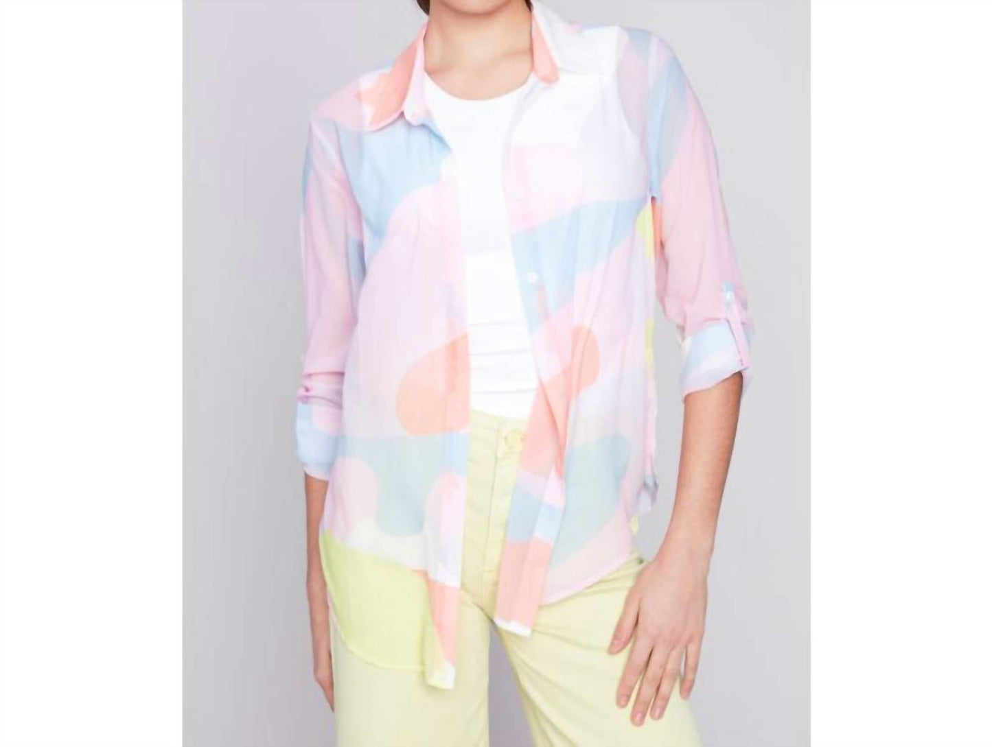 Charlie B - Printed Chiffon Blouse