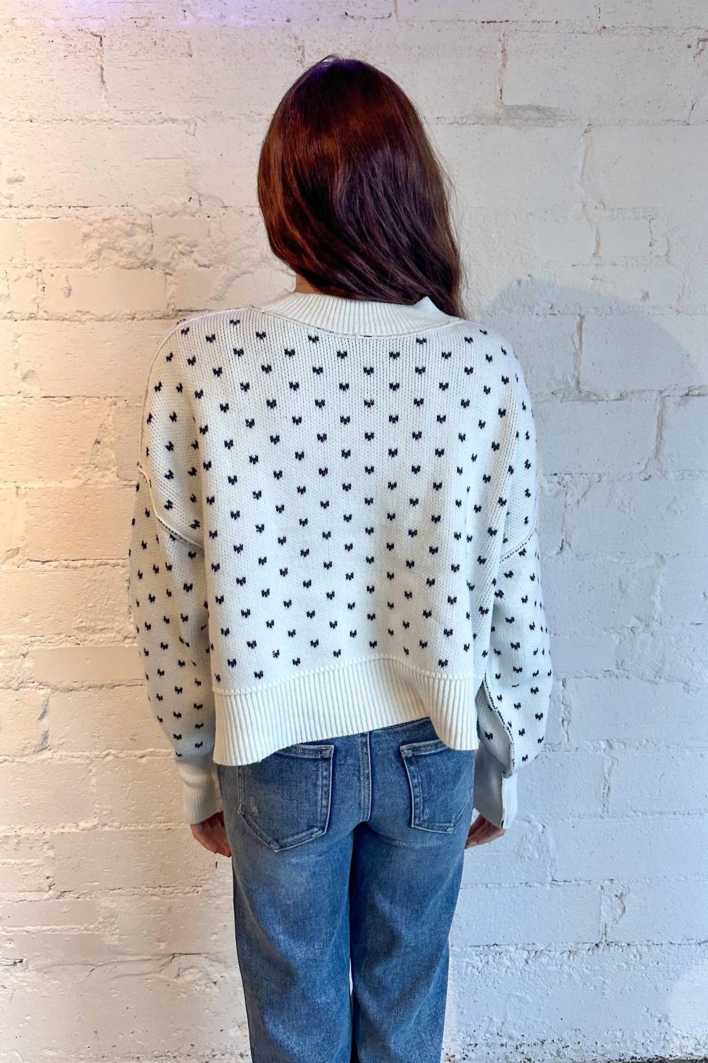 Free People - Easy Street Pattern Crop Sweater