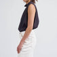 Chimala - Sleeveless Tuck Collar Blouse