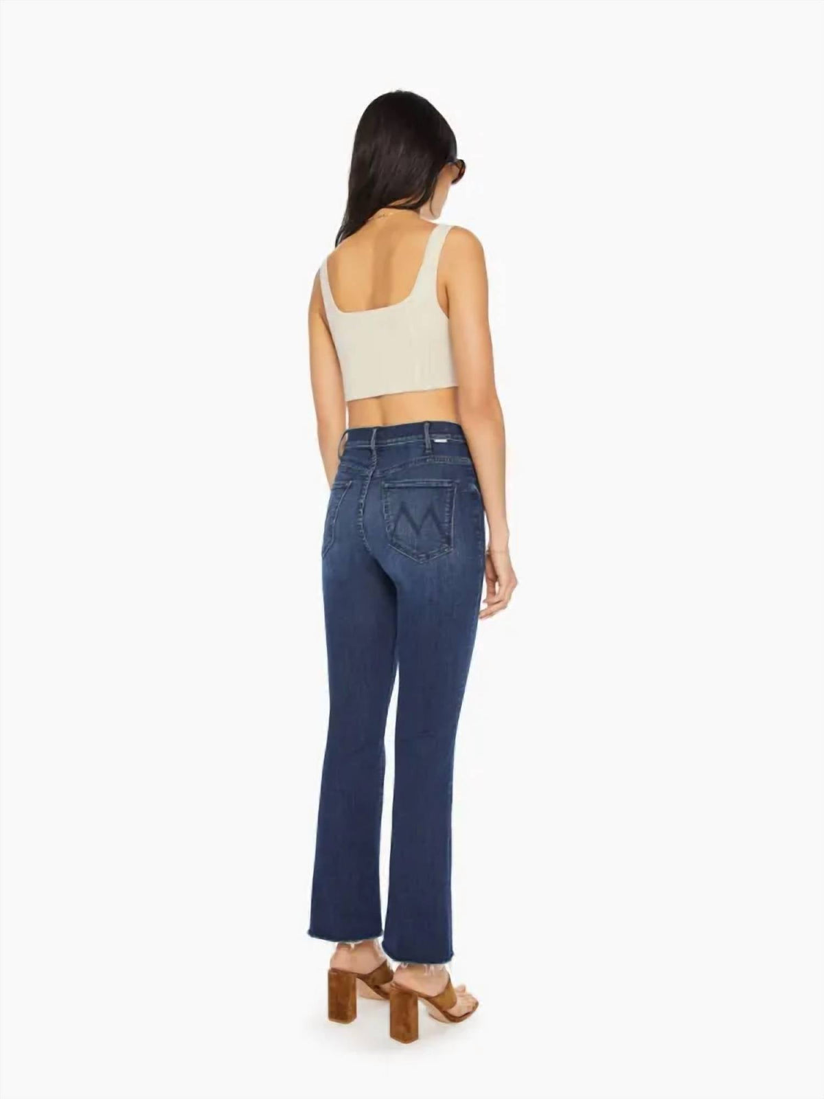 Mother - The Hustler Ankle Fray Flare Jeans