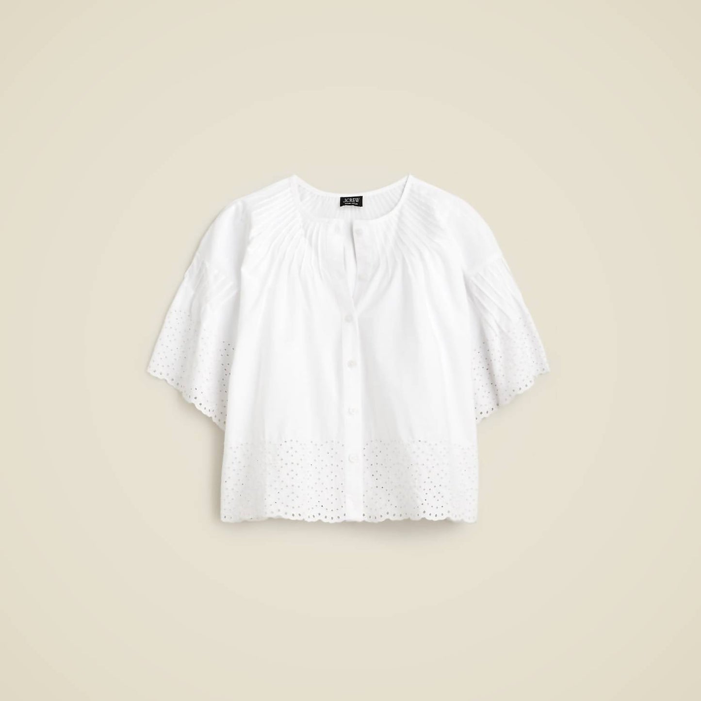 J.Crew - Jolie Top In Eyelet Cotton Poplin