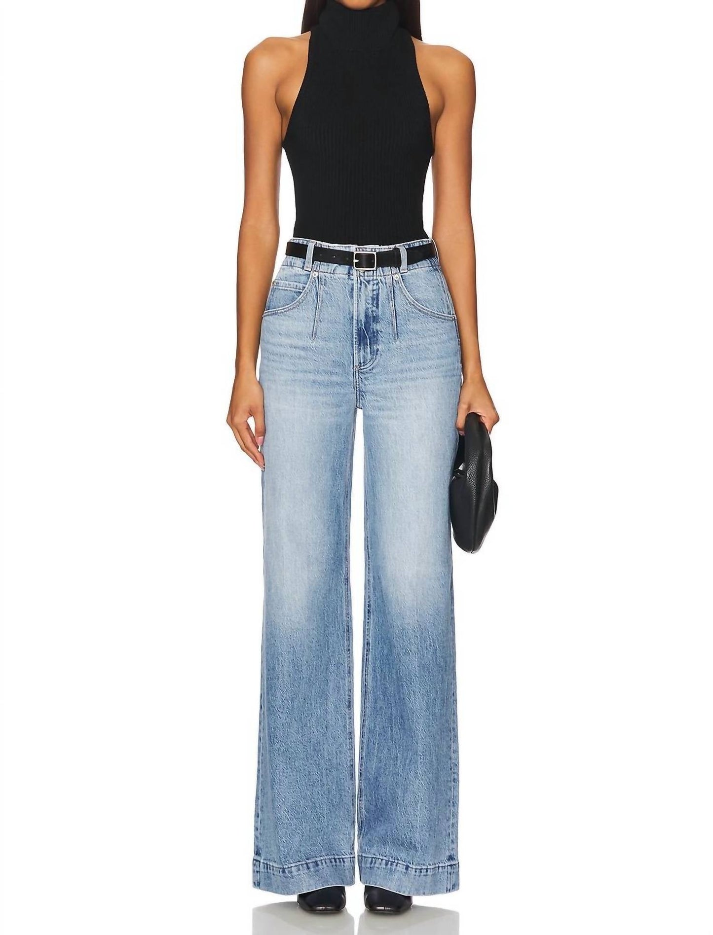 Pistola - Lana Double Button High Rise Ultra Wide Leg