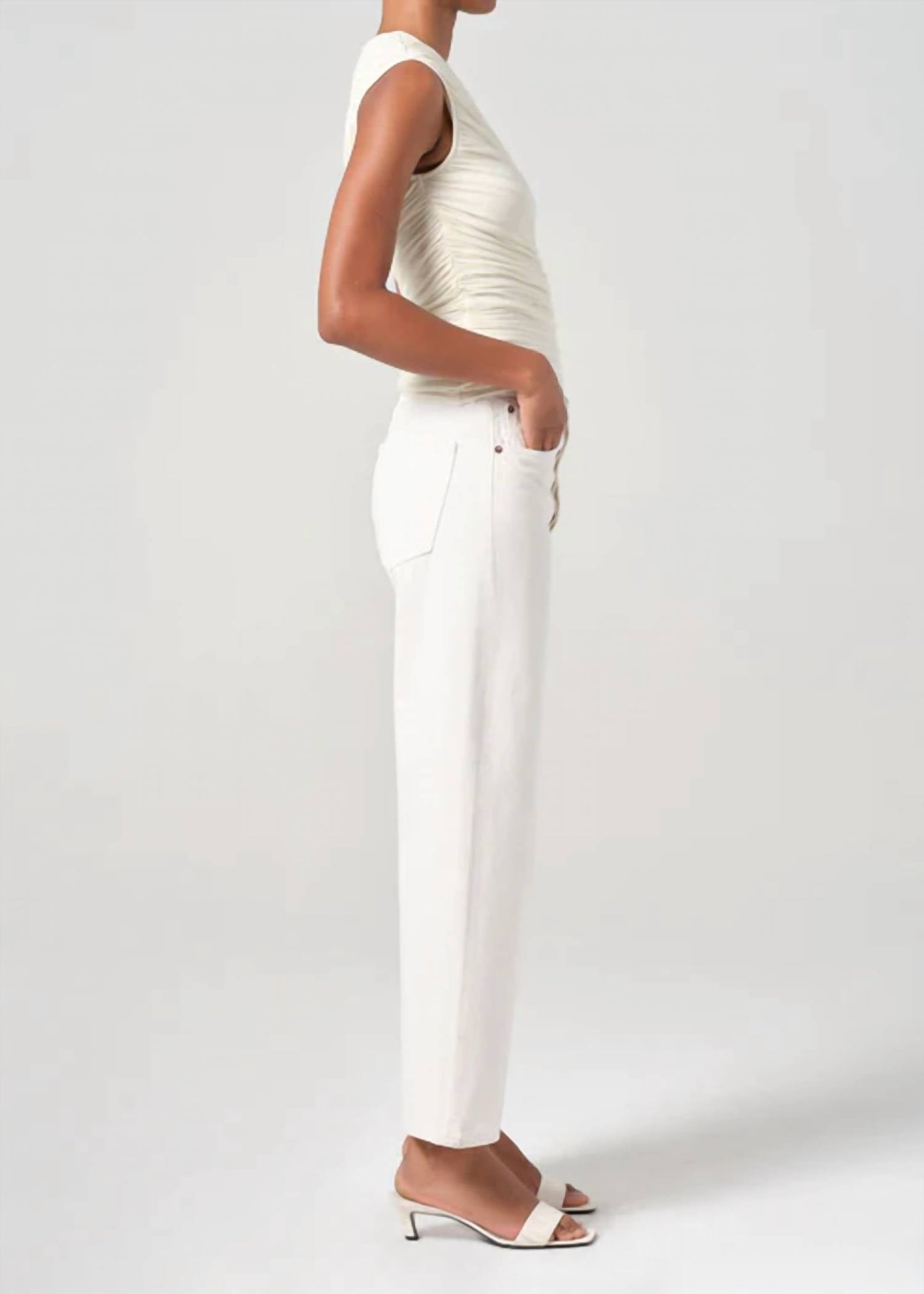 Agolde - Ren Cropped Wide Leg Jean