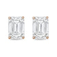Diana M Jewels - 5.00 Cts Lab Grown Emerald Cut Stud Earrings