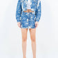 American Bazi - Jacquard Mini Skirt With Pockets