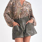 Elan - Paisley Blouse