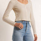 Z Supply - Ciana Cropped Waffle Top