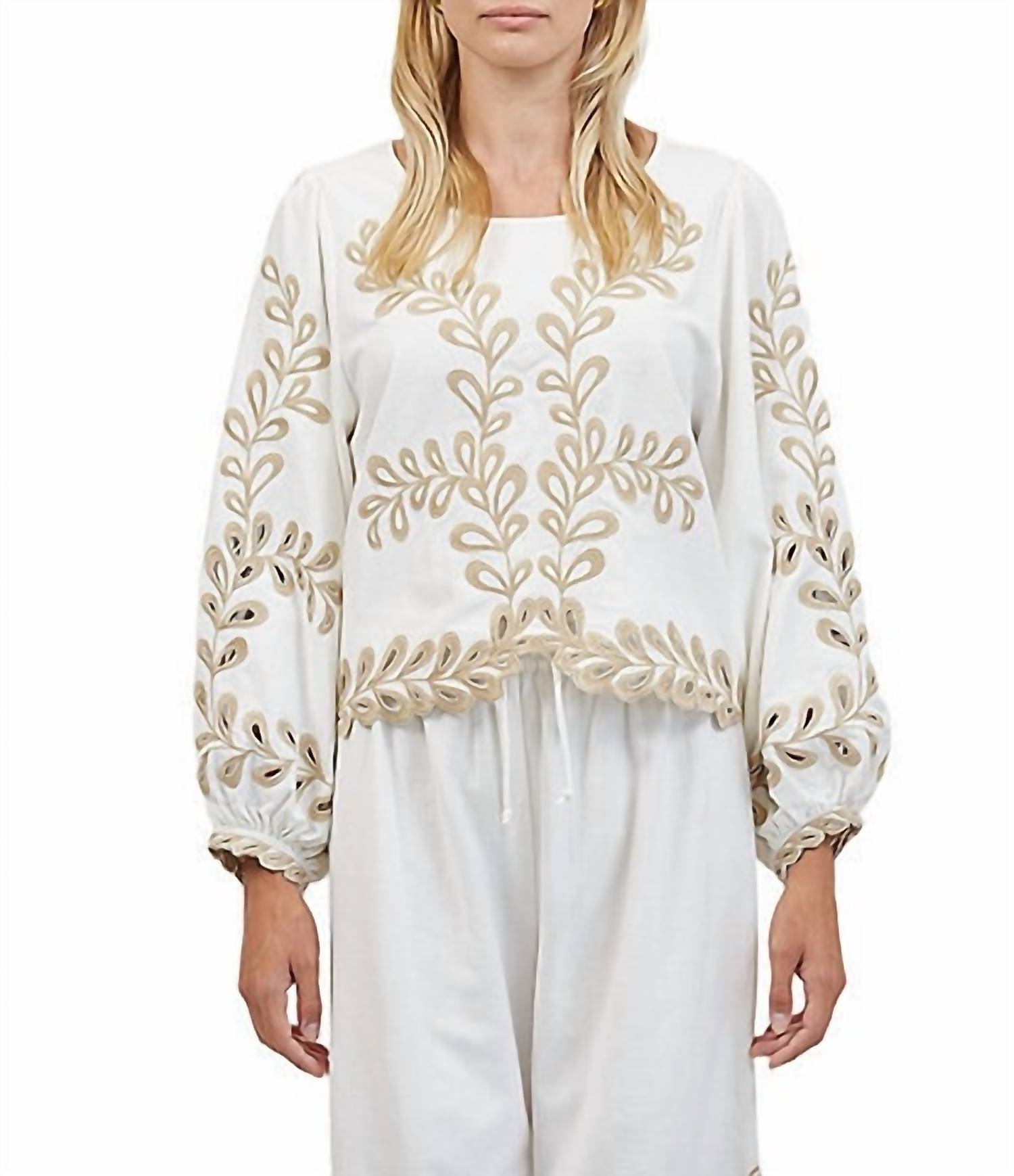 A.Ren - Felicity Embroidered Top