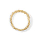14K Yellow Gold 8.00 Cttw Champagne Diamond Floral Cluster Halo Link Bracelet (H-I Color, I1-I2 Clarity)