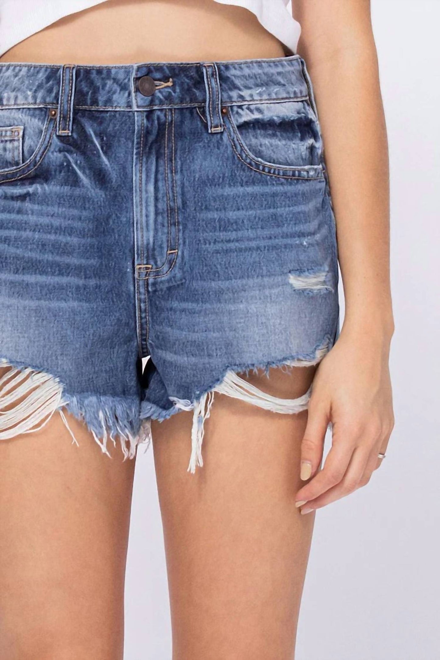 Hidden - Sofie With Raw Hem Mom Short