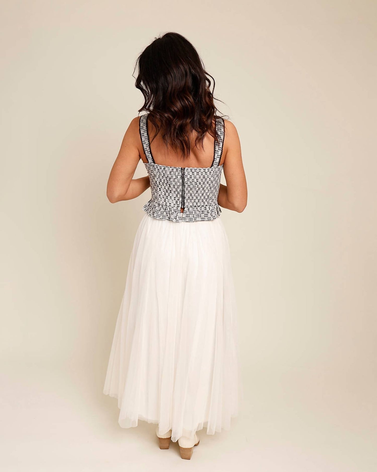 Emory Park - Daisy Lace Up Corset Tank Top