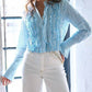 Finley - Raffele Ruffle Crop Shirt