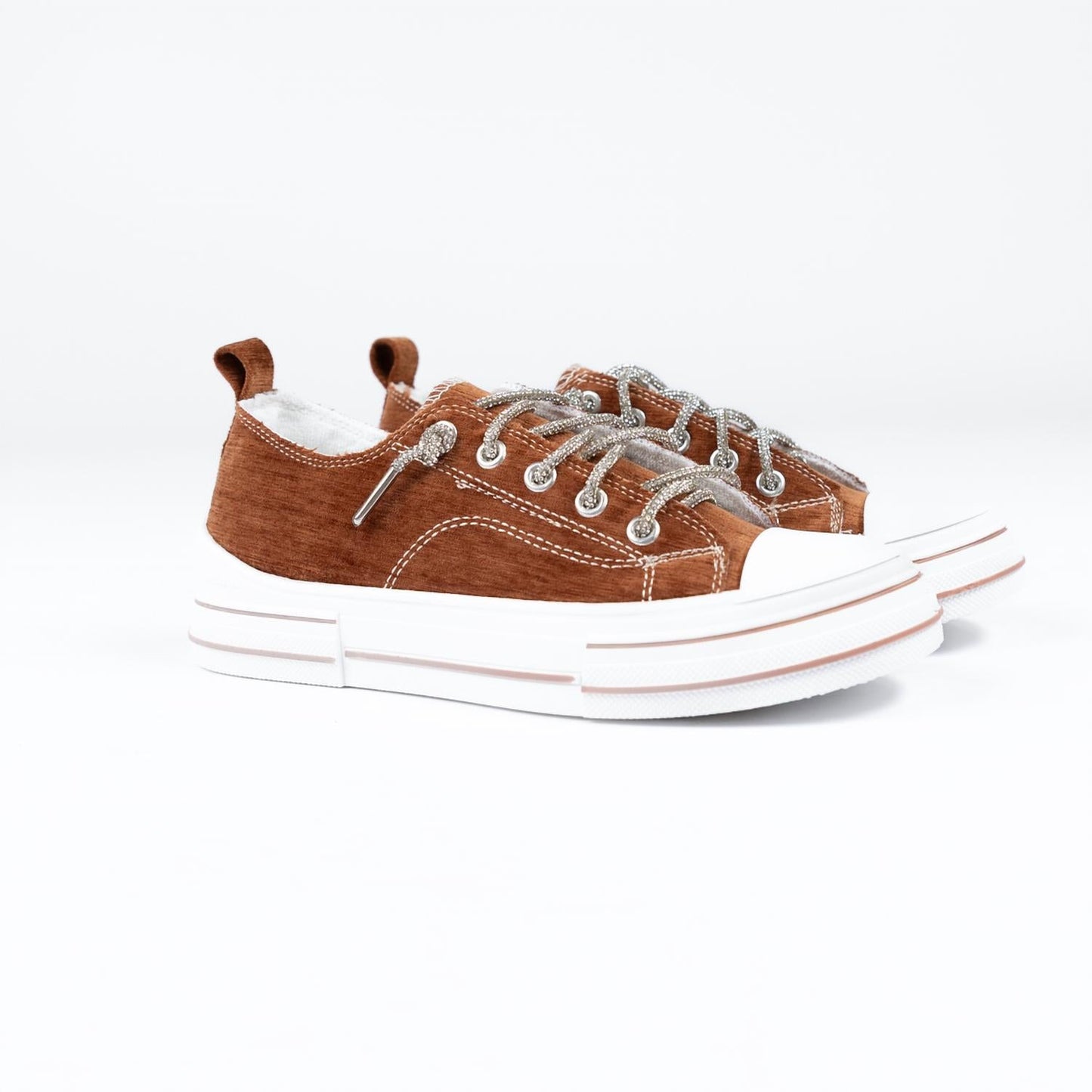 Very G - Women's Aman Rhinestone Lace Up Sneaker