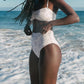 Wolven - Reversible High-waisted Bikini Bottom