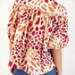 Gigio - Leopard Print Button Down Blouse